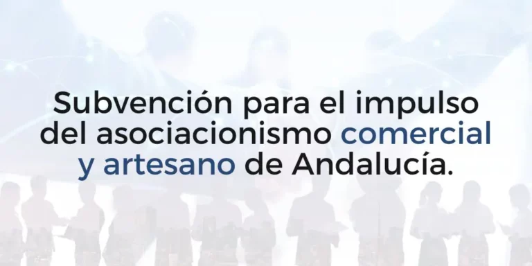 Subvención asociacionismo comercial artesano Andalucía